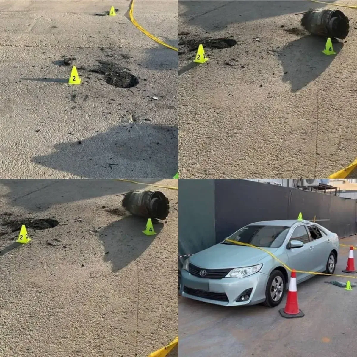 Saudi Civil Defense Responds to Debris from Intercepted Ballistic Missiles in Riyadh
